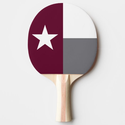 Maroon Texas Flag Tafeltennisbatje (Voorkant)