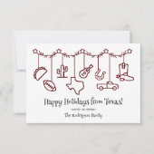 Maroon Texas Vakantie Hangende Iconen (Voorkant)