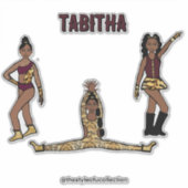 Maroon Tiger Dancer #1 Sticker (Voorkant)