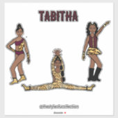 Maroon Tiger Dancer #1 Sticker (Vel)