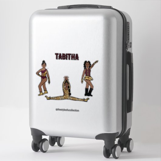 Maroon Tiger Dancer #1 Sticker (Koffer)