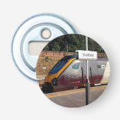 Maroon-trein Button Flesopener (Voorkant)