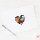 Maroon-trein Hart Sticker (Envelop)