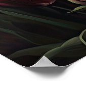 Maroon Tulip Flowers Art Print Poster (Hoek)