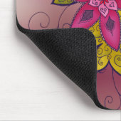 Maroon Tulip Mousepad Muismat (Hoek)