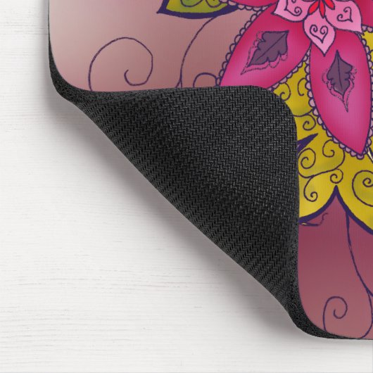 Maroon Tulip Mousepad Muismat (Hoek)