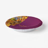 Maroon verlaat Thanksgiving Friendsgiving Papieren Kommen (Gebogen)