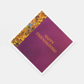 Maroon verlaat Thanksgiving Friendsgiving Servet (Hoek)