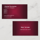 Maroon Visitekaartje (Voorkant / Achterkant)