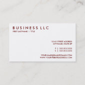 maroon. visitekaartje (Achterkant)