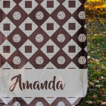 Maroon Volleyball Argyle Pattern