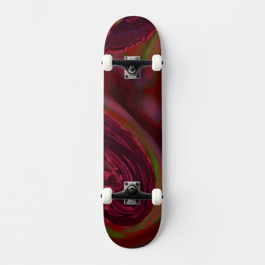 Maroon Wave Skateboard (Voorkant)