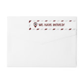 Maroon We hebben gestreepte verplaatsen verplaatst (Achterkant)