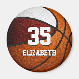 maroon white basketbalteam kleuren magneet