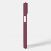Maroon White Elegant Calligraphy Script Name Case-Mate iPhone Case (Achterkant / Rechts)