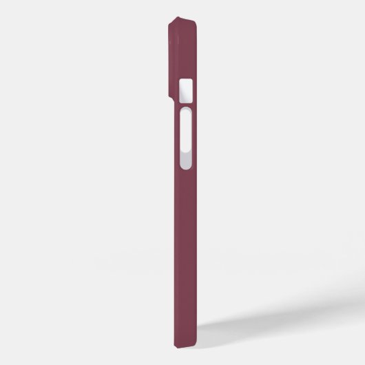 Maroon White Elegant Calligraphy Script Name Case-Mate iPhone Case (Achterkant / Links)