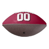 MAROON WHITE EN BLACK Custom Football (Gedraaid 270)