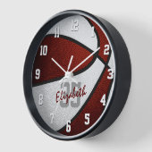 maroon white girls boys basketball personalized (Hoek)