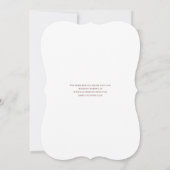 Maroon White Lace Elegant Vintage Wedding Kaart (Achterkant)