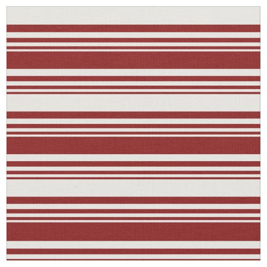 Maroon & White Pattern Stof (Close Up)