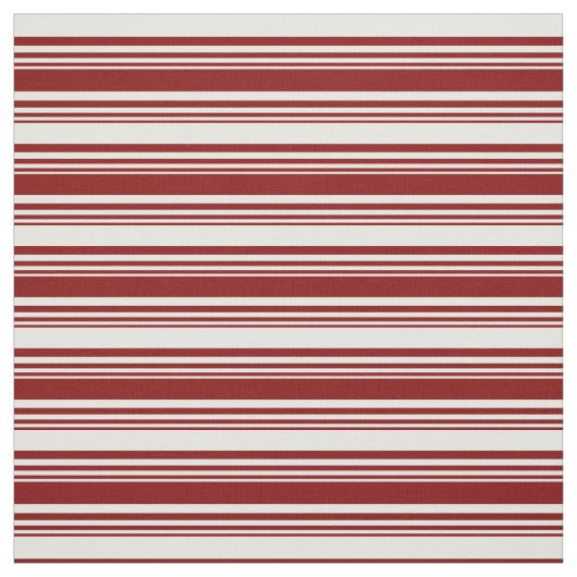 Maroon & White Pattern Stof (Swatch)