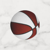 Maroon White Team Kleurt Basketbalfeest Confetti (Kleine voorkant)