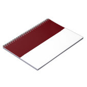 Maroon & Wit CUSTOM Notitieboek (Linkerzijde)