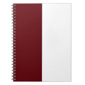 Maroon & Wit CUSTOM Notitieboek (Voorkant)