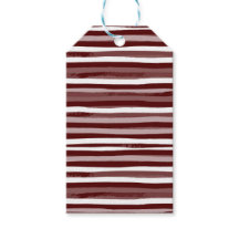 Maroon & Wit Gefeliciteerd Label Set