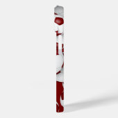 Maroon wit voetbalteam kleuren sportpatroon Case-Mate iPhone case (Achterkant / Links)