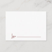 Maroon Words of Wisdom Math Graduation Advise Informatiekaartje (Achterkant)