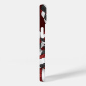 Maroon zwart meisjesvolleyballen patroon geschenke Case-Mate iPhone case (Achterkant / Rechts)