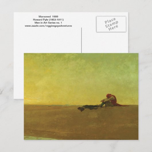 Maroonde door Howard Pyle Fine Art Briefkaart (Voorkant / Achterkant)