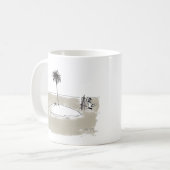 Maroonde Painter mok (Voorkant links)