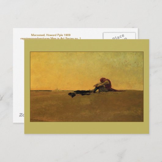 Marooned door Howard Pyle Briefkaart (Voorkant / Achterkant)