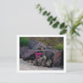 " Marooned on a bloom " Briefkaart (Staand voorkant)