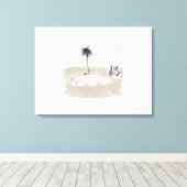 Marooned Painter canvasprint Canvas Afdruk (Insitu (Houten vloer))