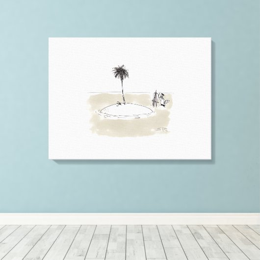 Marooned Painter canvasprint Canvas Afdruk (Insitu (Houten vloer))