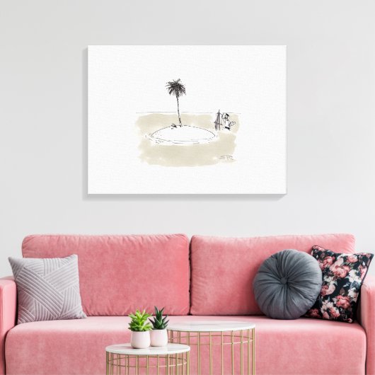 Marooned Painter canvasprint Canvas Afdruk (Insitu (Woonkamer))