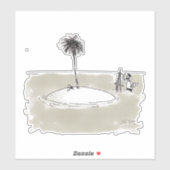 Marooned Painter contour sticker (Vel)