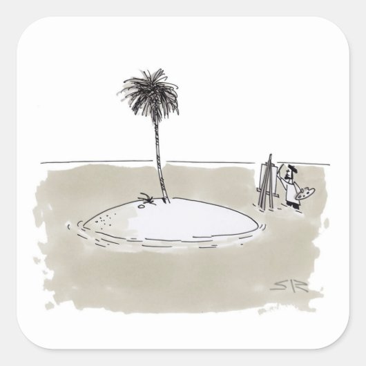 Marooned Painter stickers (Voorkant)