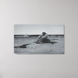 Marooned Pirate Canvas Afdruk