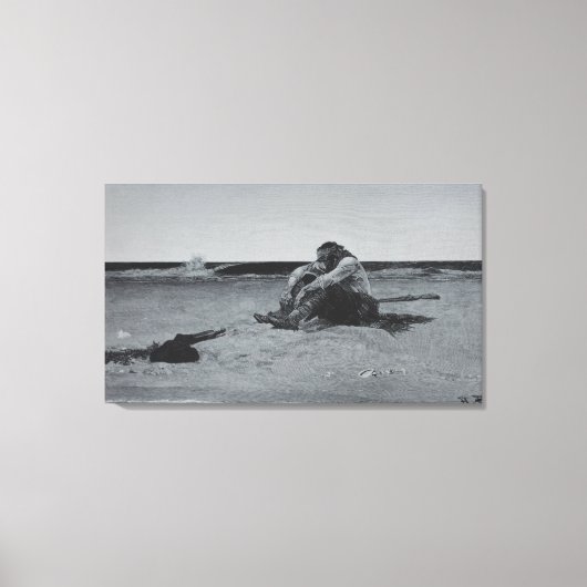 Marooned Pirate Canvas Afdruk (Voorkant)