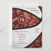 marooon boho veren paislies basketbal feestje