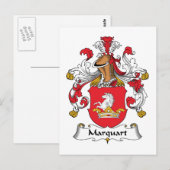 Marquart Family Crest Briefkaart (Voorkant / Achterkant)