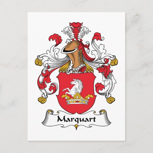 Marquart Family Crest Briefkaart (Voorkant)