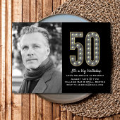 Marquee 50 jaar Fotouitnodiging Kaart