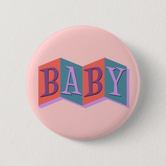 Marquee Baby Ronde Button 5,7 Cm (Voorkant)