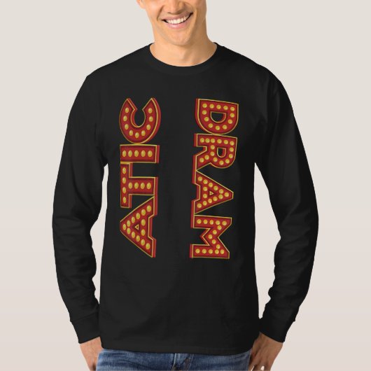 Marquee Dramatisch Theater Geek T-shirt (Voorkant)