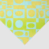 Marquee in Limoen en Aqua Tissuepapier (Detail)